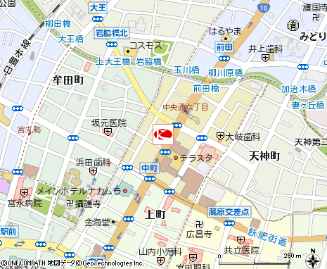 都城支店付近の地図